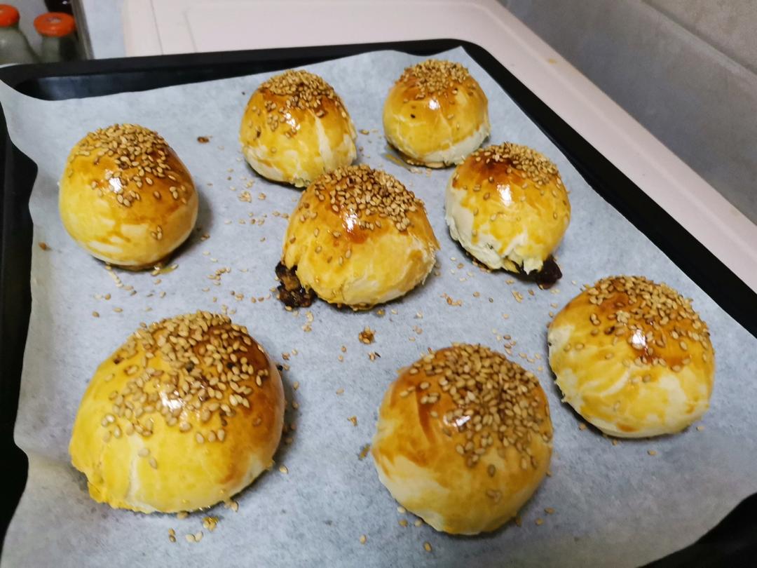 超简单 免揉 酥掉渣的蛋黄酥(超详细附全程视频)不破酥『万能酥皮』