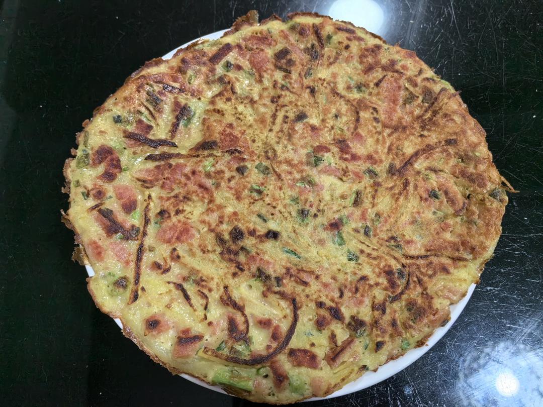 不用揉面❗️上桌就被抢光的土豆火腿饼，吃一次就爱上