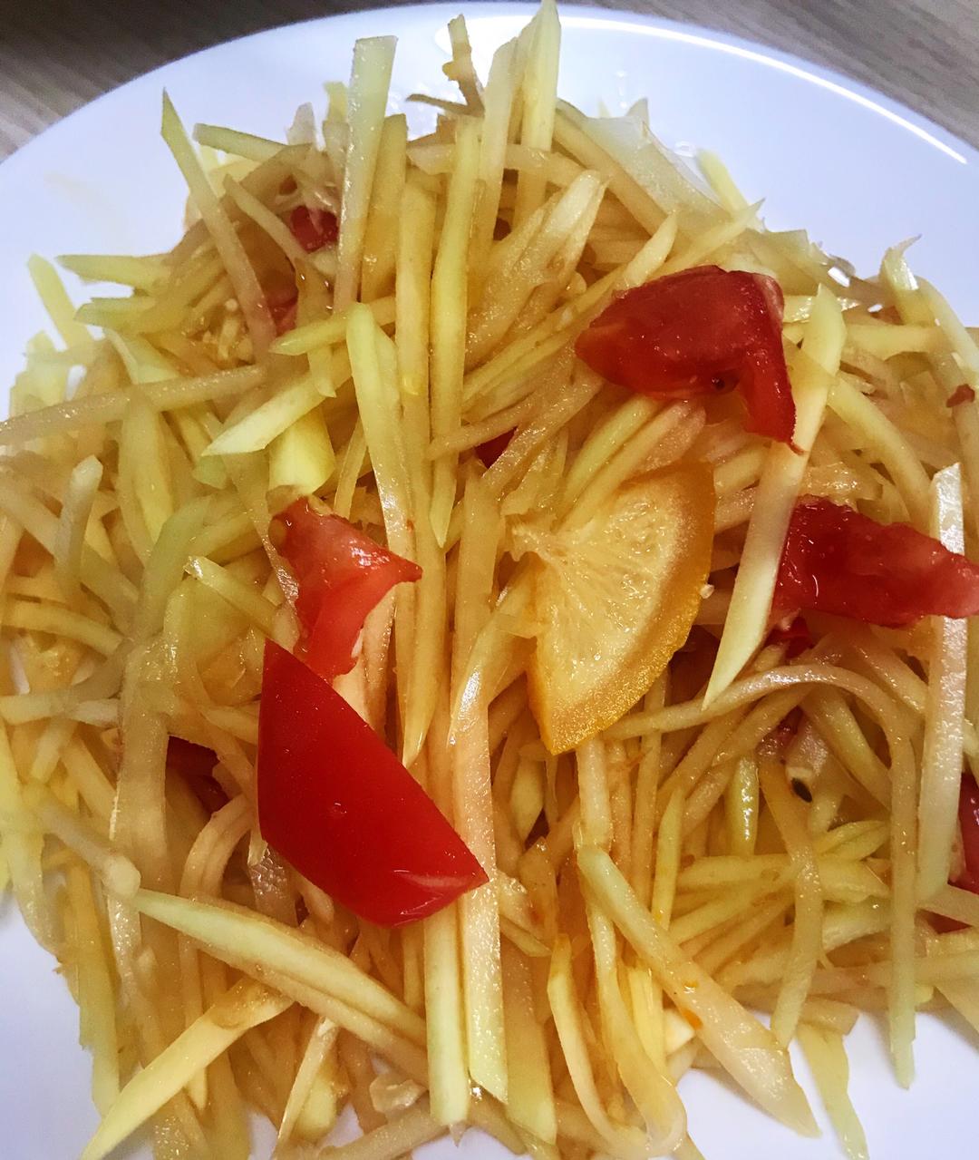 柠檬青木瓜丝的做法