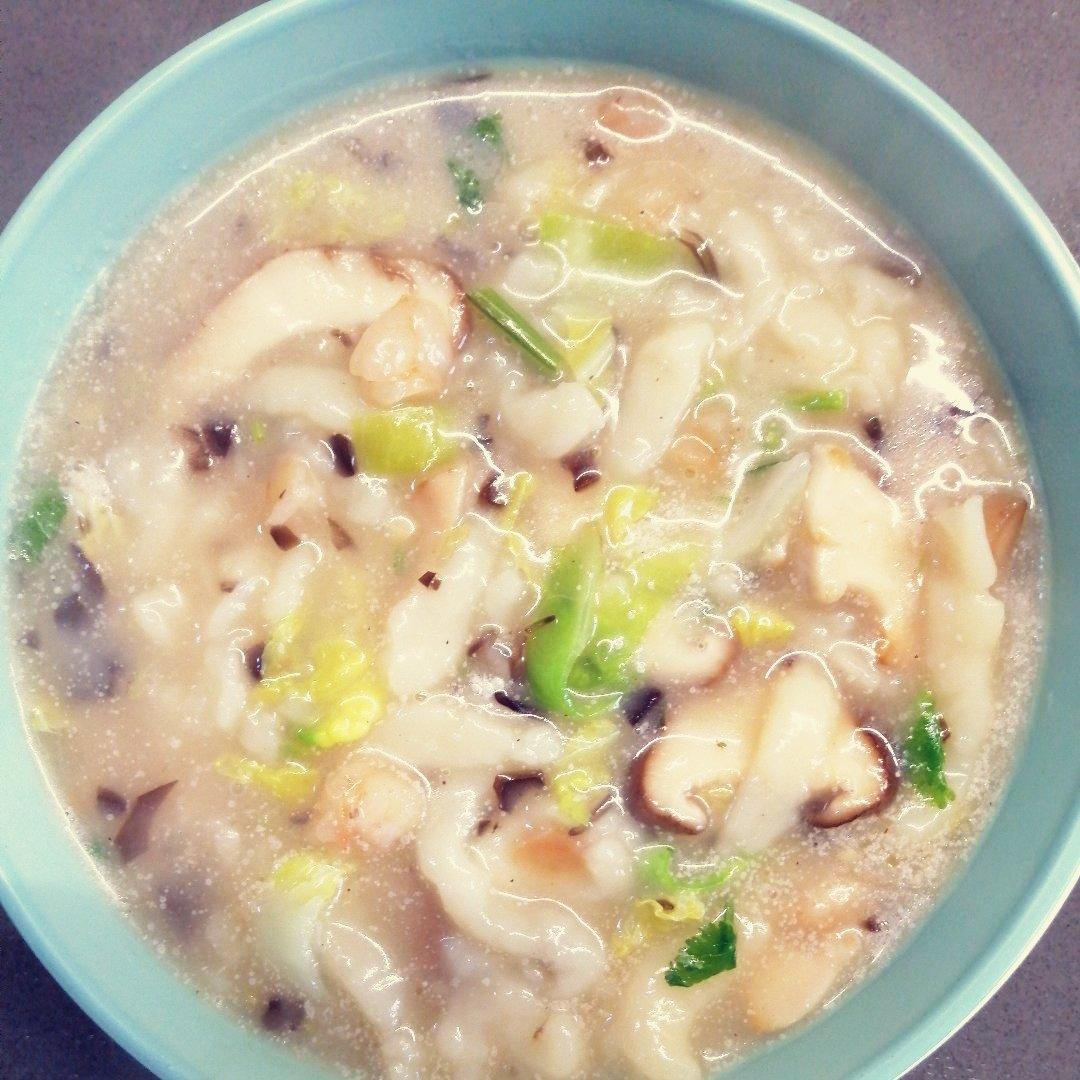 鲜虾疙瘩汤