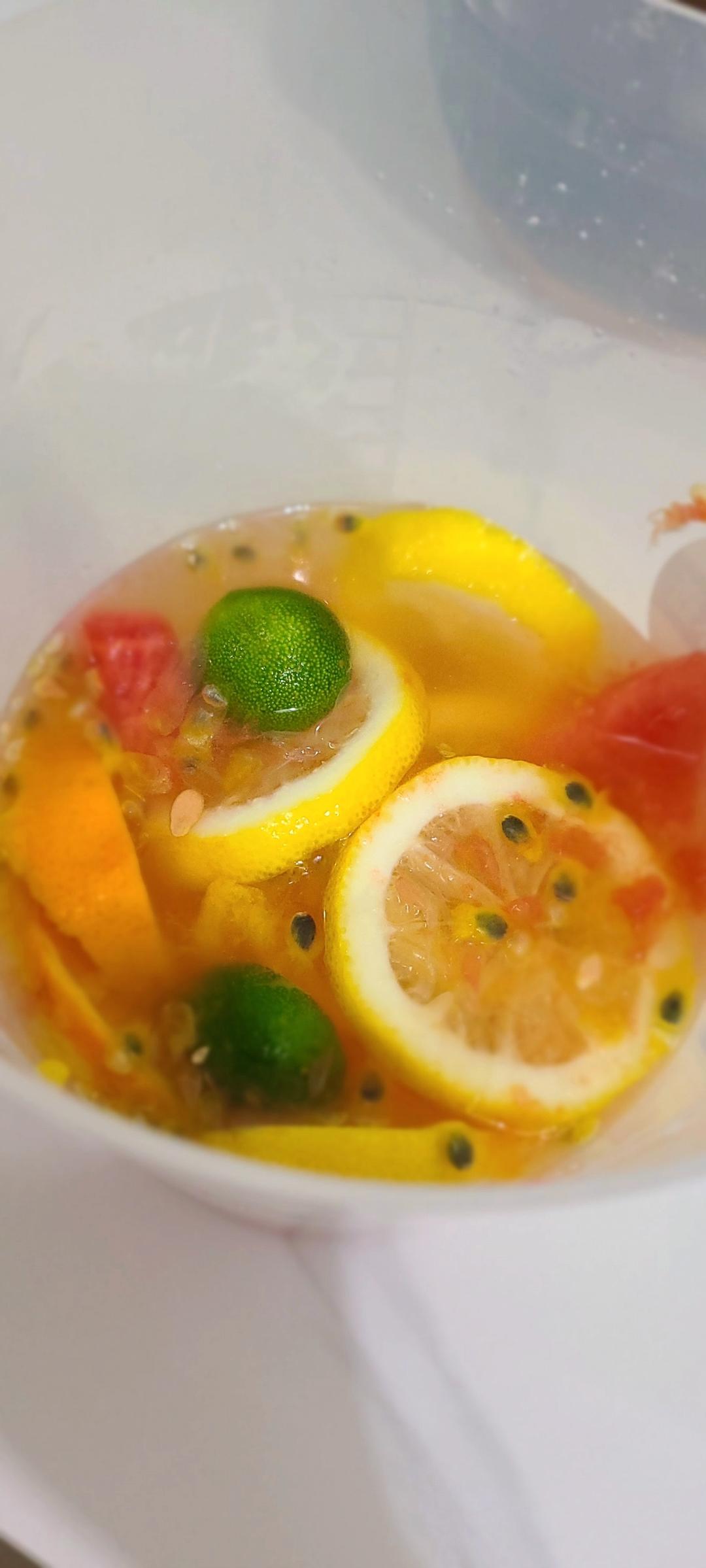 自制无敌好喝夏日解腻水果茶🍊完爆饮品店，新手百分百成功，试试就知道