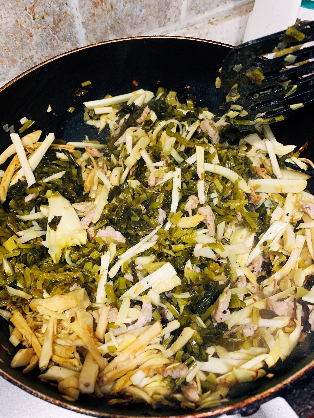 私房菜  冬笋雪菜的做法