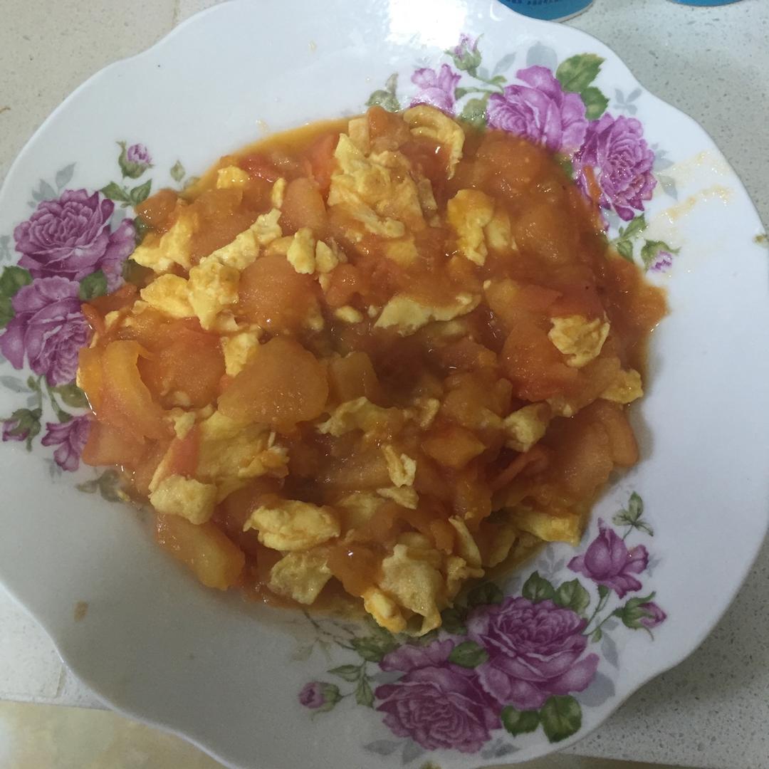番茄炒蛋盖饭
