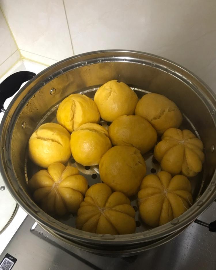 萌萌哒南瓜馒头（面包机轻松揉面）
