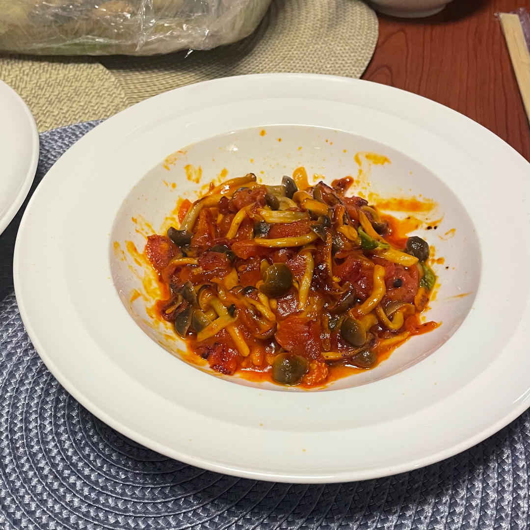 茄汁烩蟹味菇