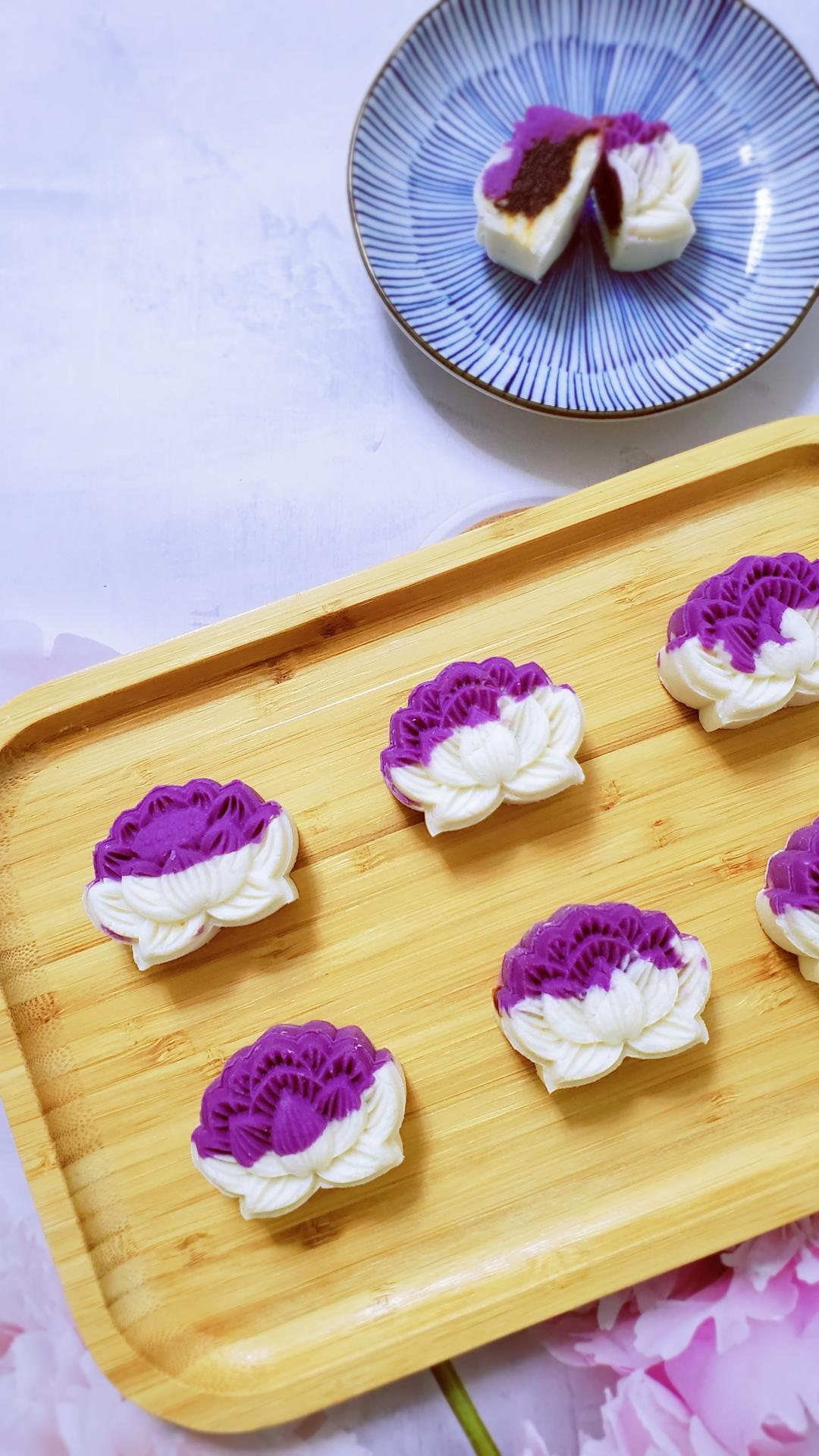 🥢中式糕点｜抹茶🍵豆沙山药糕｜低卡又营养