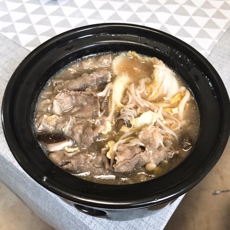 简洁版日式寿喜锅