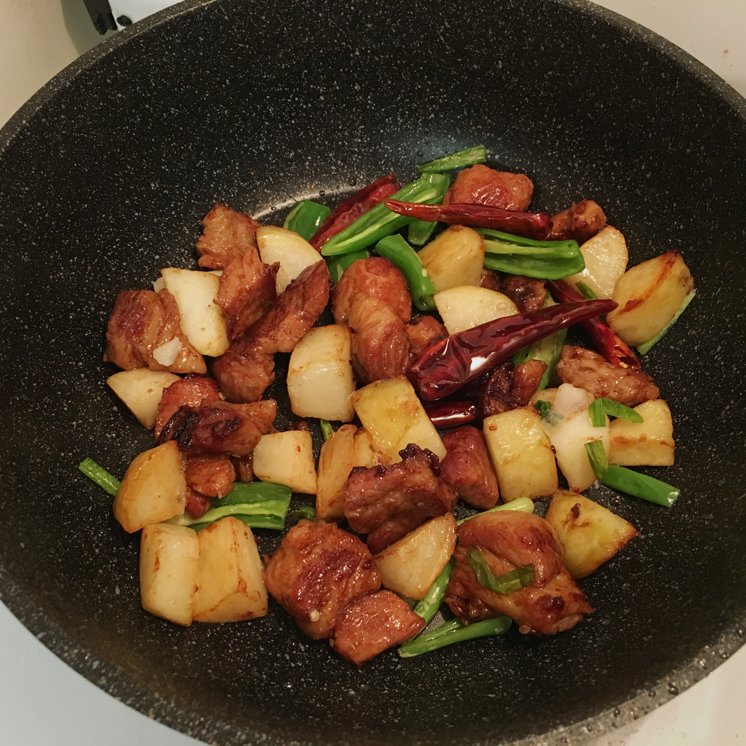 双椒煎排骨