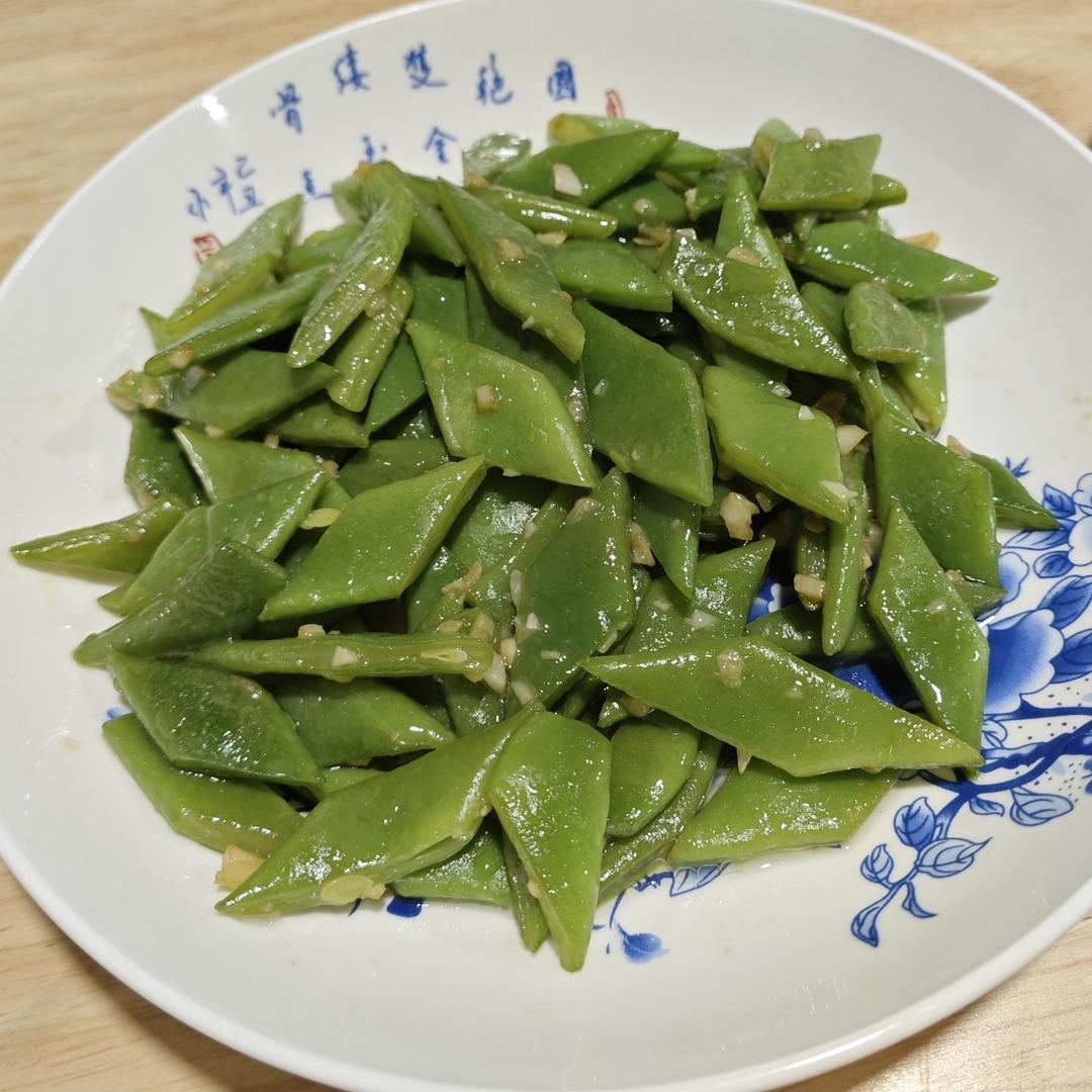 简单清爽快手菜【蒜香刀豆】