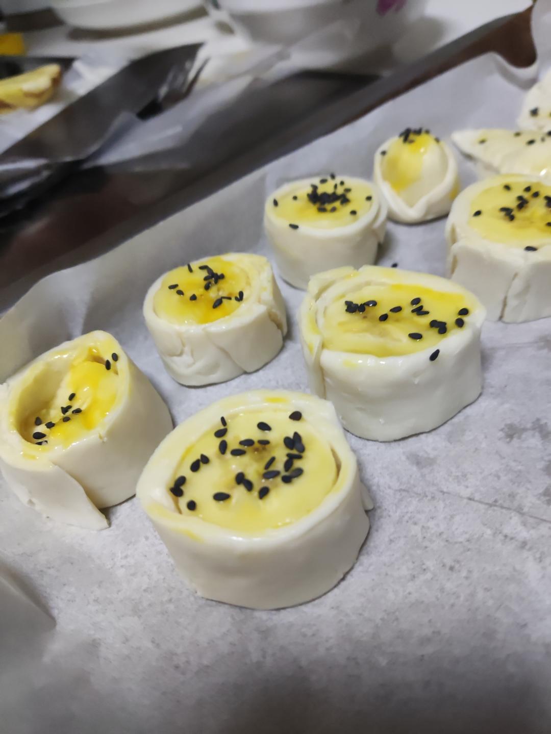 巨好吃的快手香蕉派，烘焙新手友好小甜品，酥脆香甜一次成功