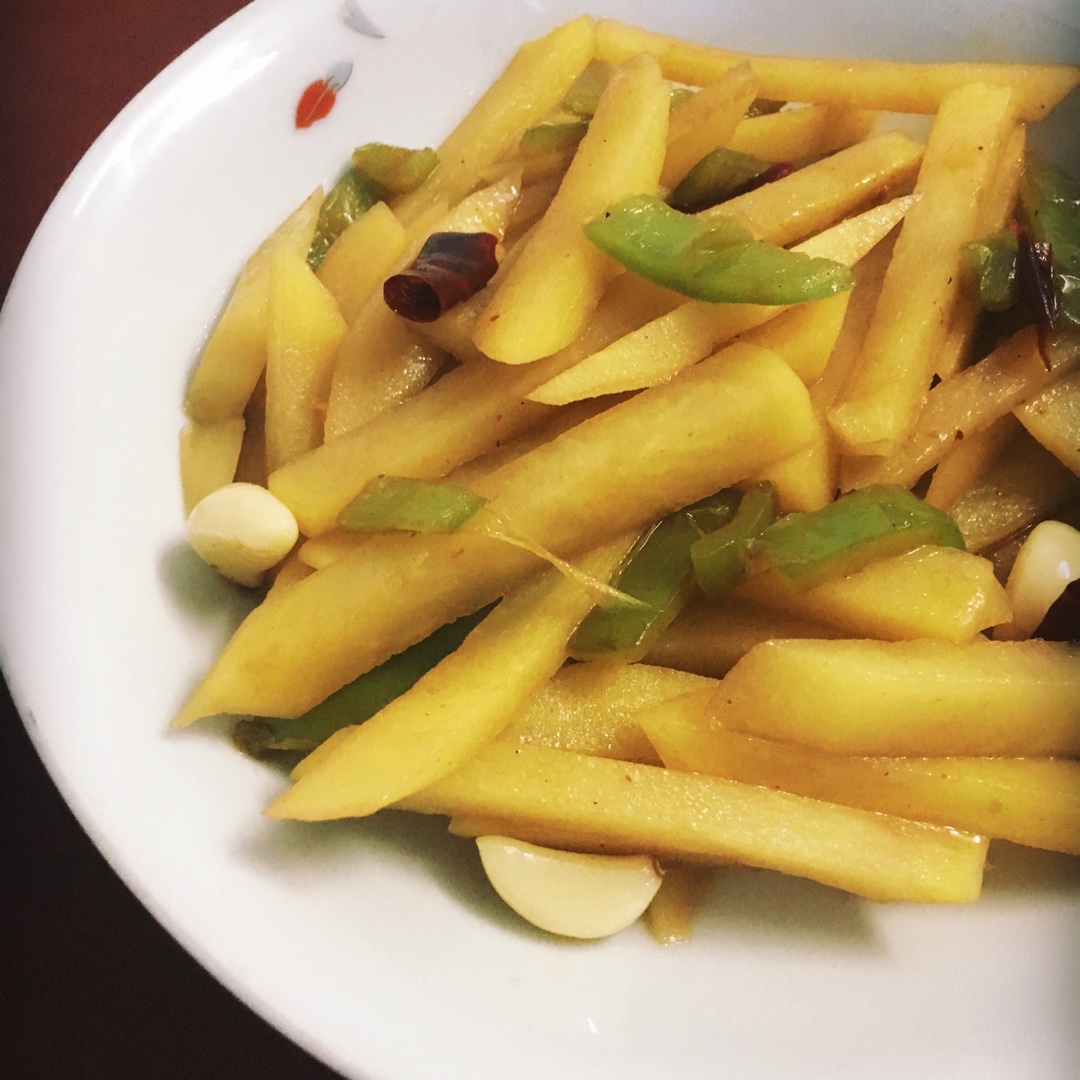 青椒&红椒爆炒土豆