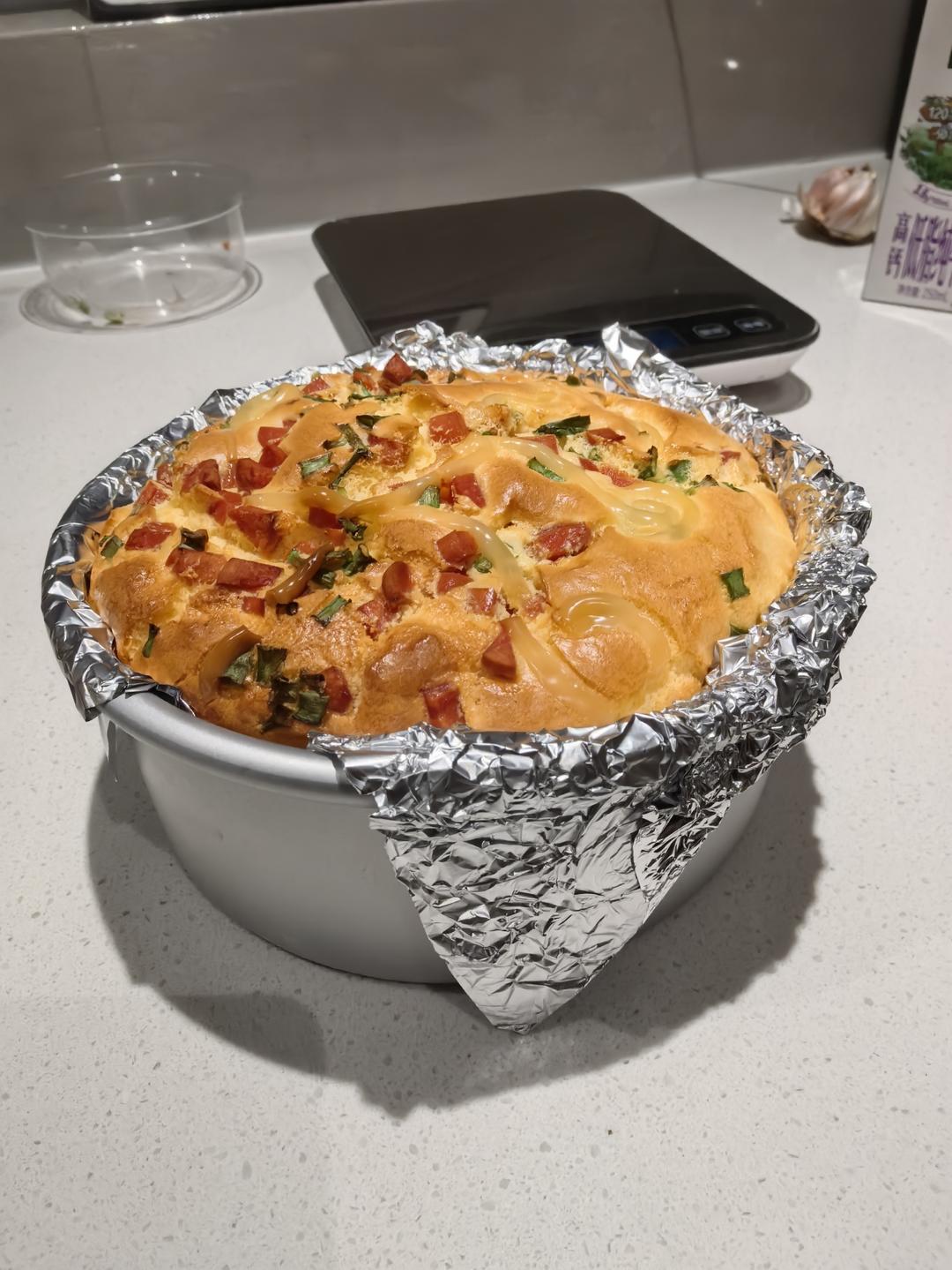 香葱肉松戚风蛋糕6寸