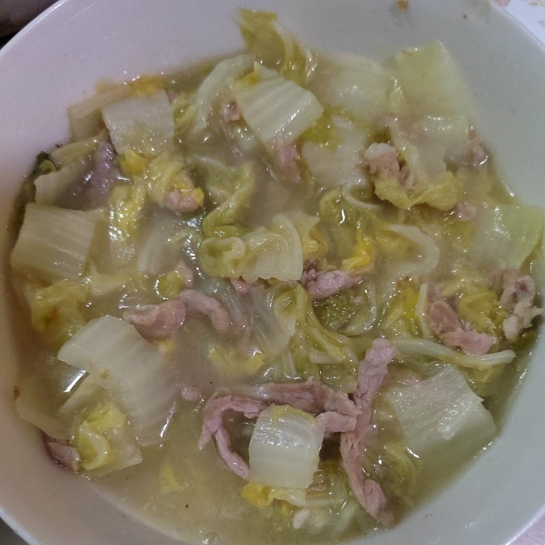 白菜烂糊肉丝