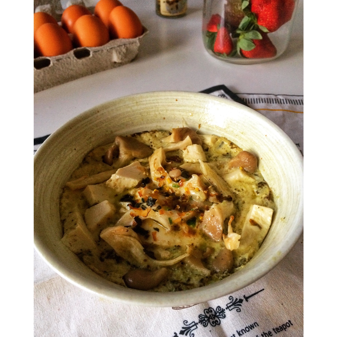 五分钟鸡蛋豆腐羹（附盒装豆腐脱模大法！）