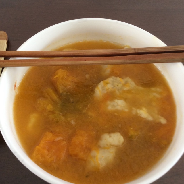 南瓜蛋花面疙瘩