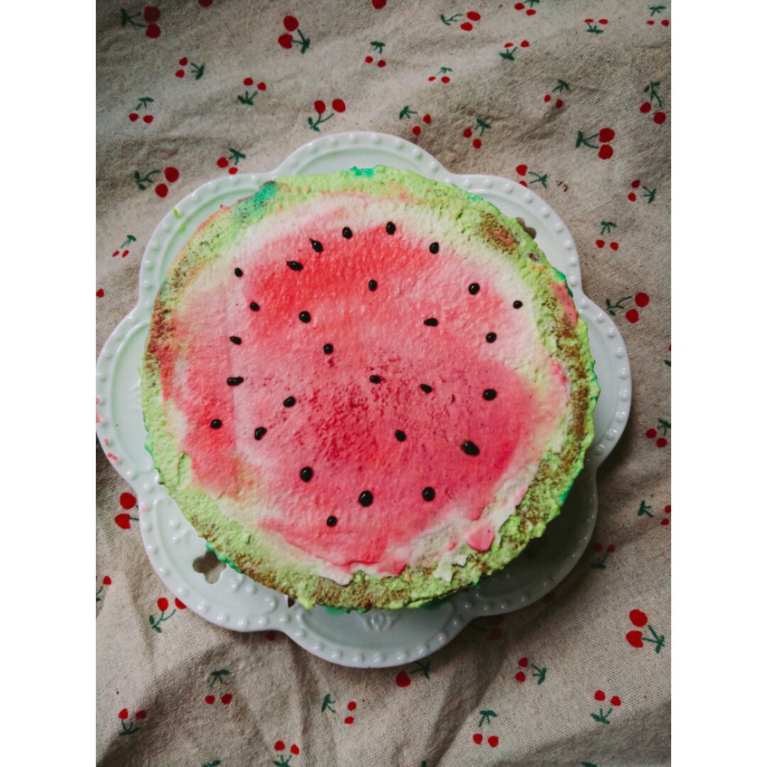 西瓜造型蛋糕