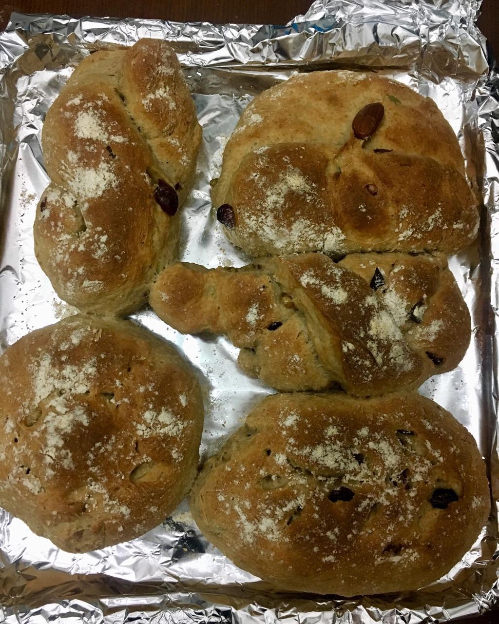 无油无糖全麦果干面包