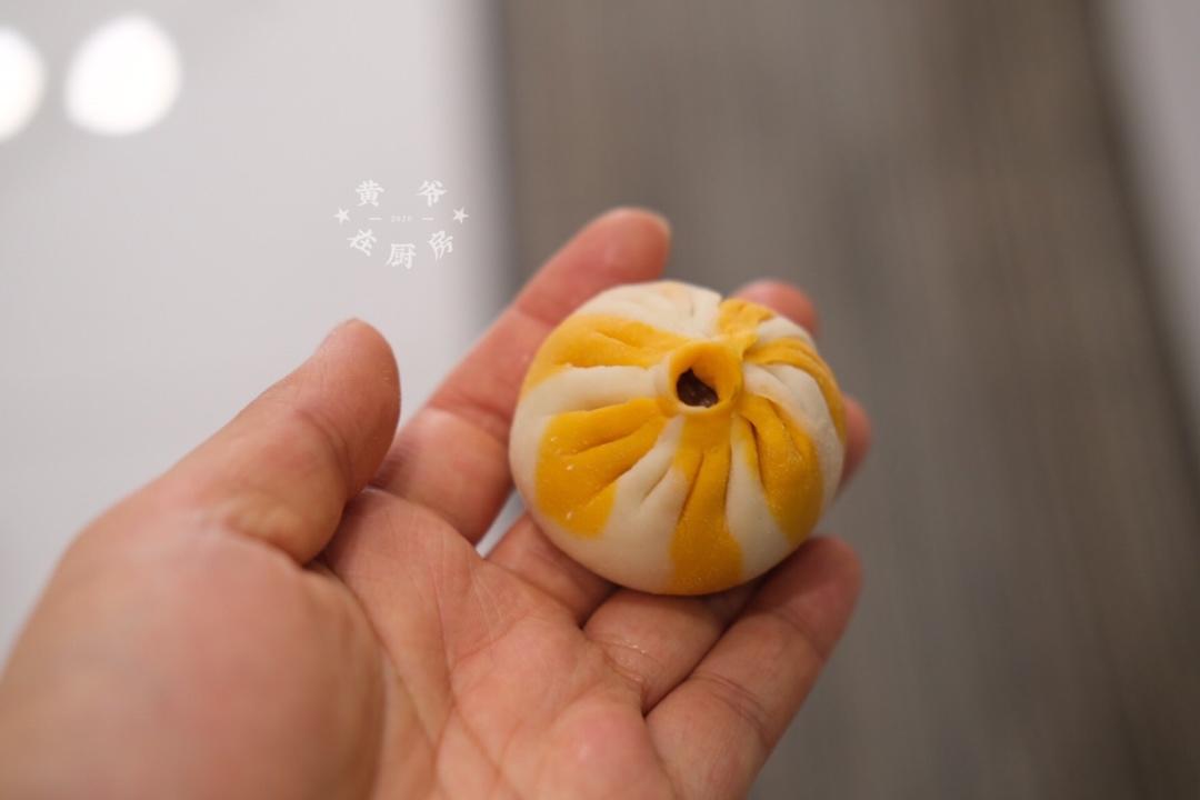 南瓜双色包子