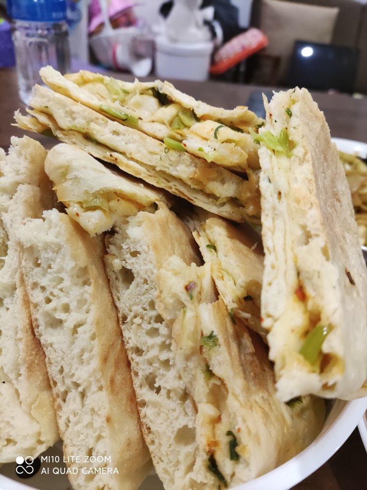 电饼铛葱花发面饼