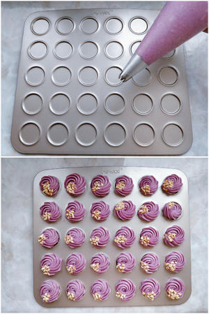紫薯花生曲奇的做法 步骤5