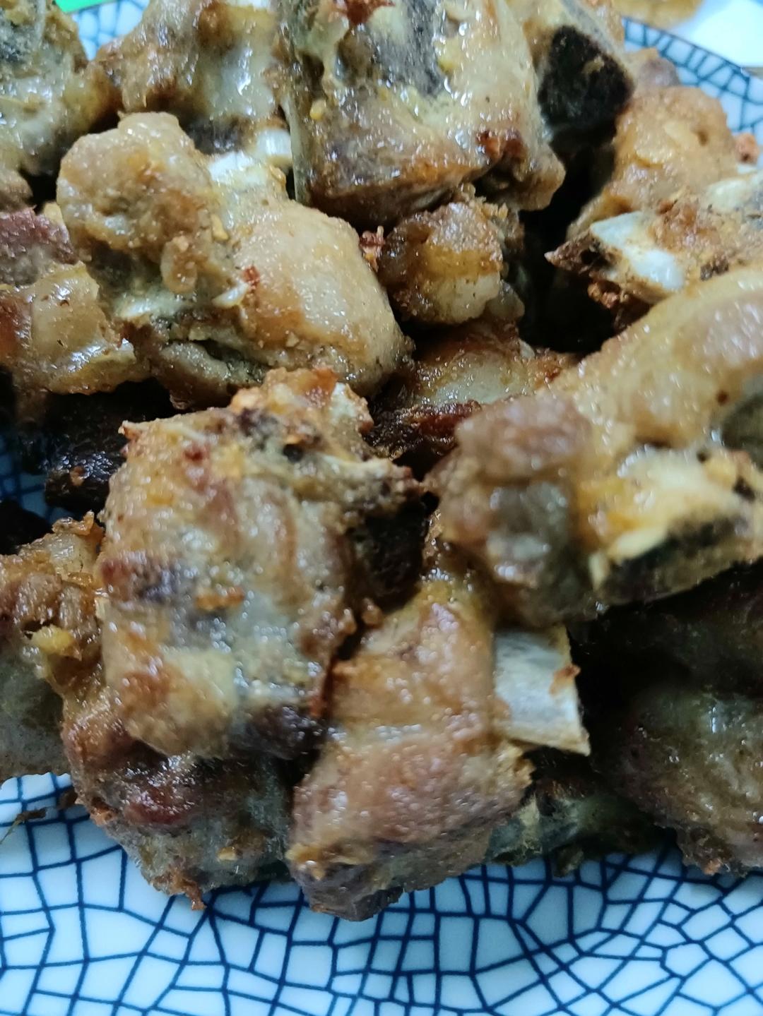 蒜香排骨，香酥美味（熟炸）！