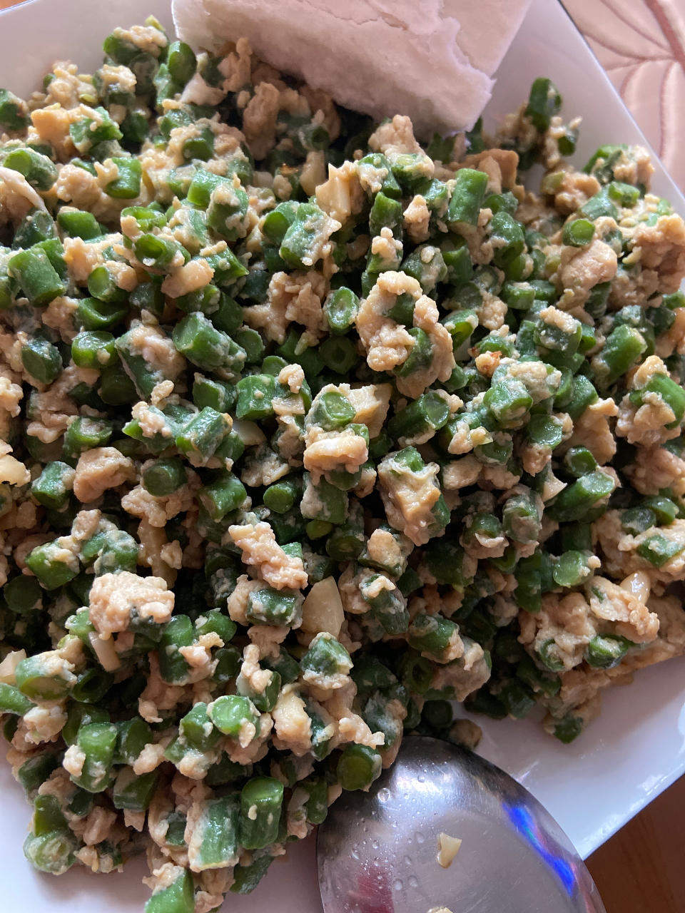 🔥无敌下饭❗️你们一定要试试豆角炒鸡蛋，好吃到哭😭