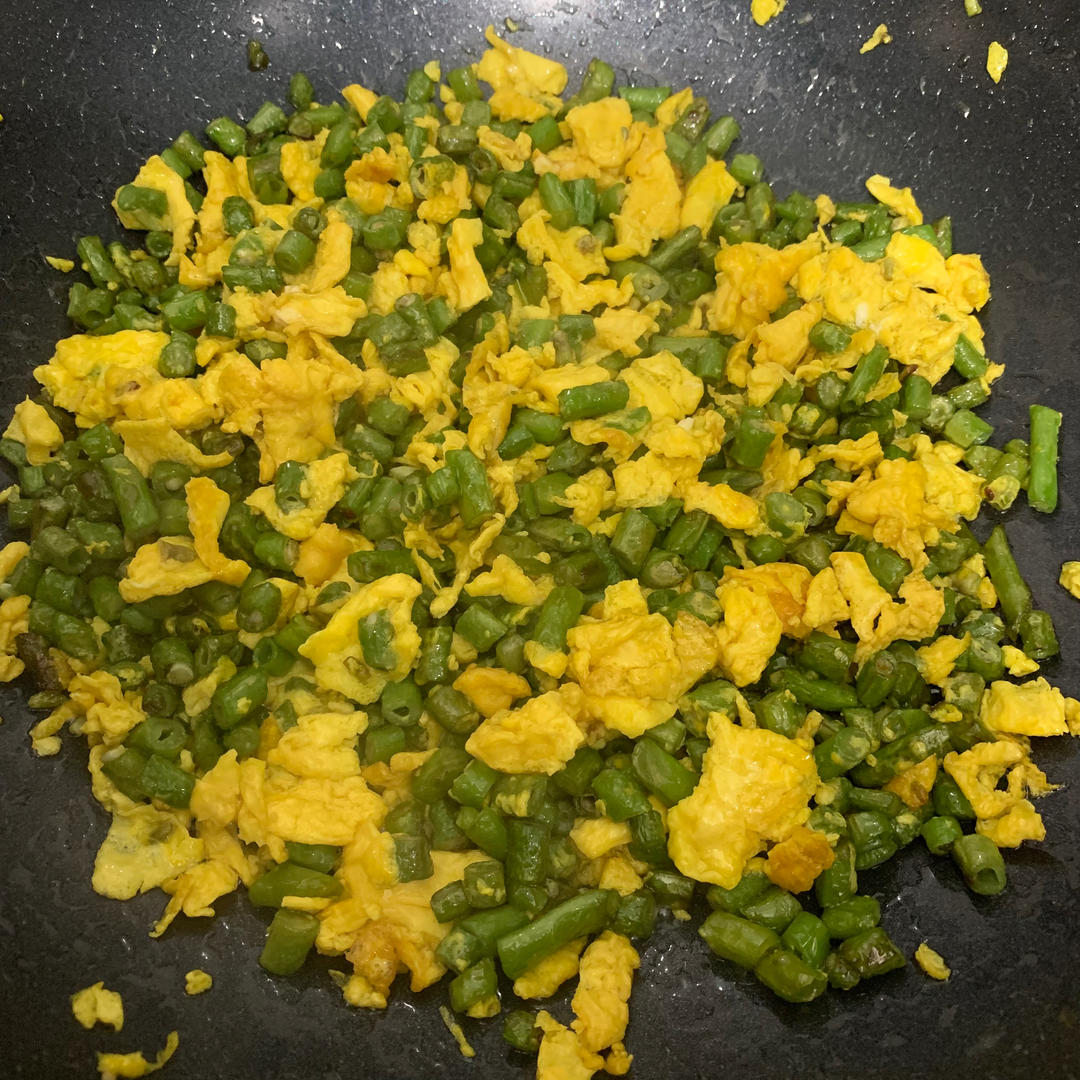 豆角炒蛋超级下饭菜，不好吃算我输