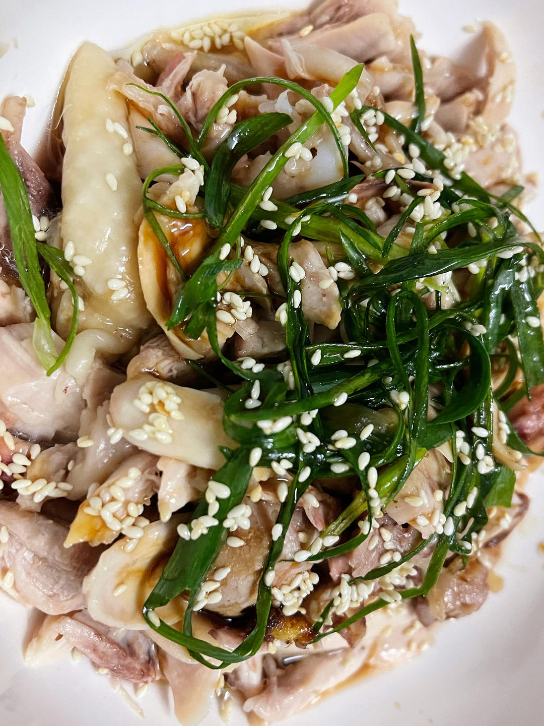 葱油手撕鸡