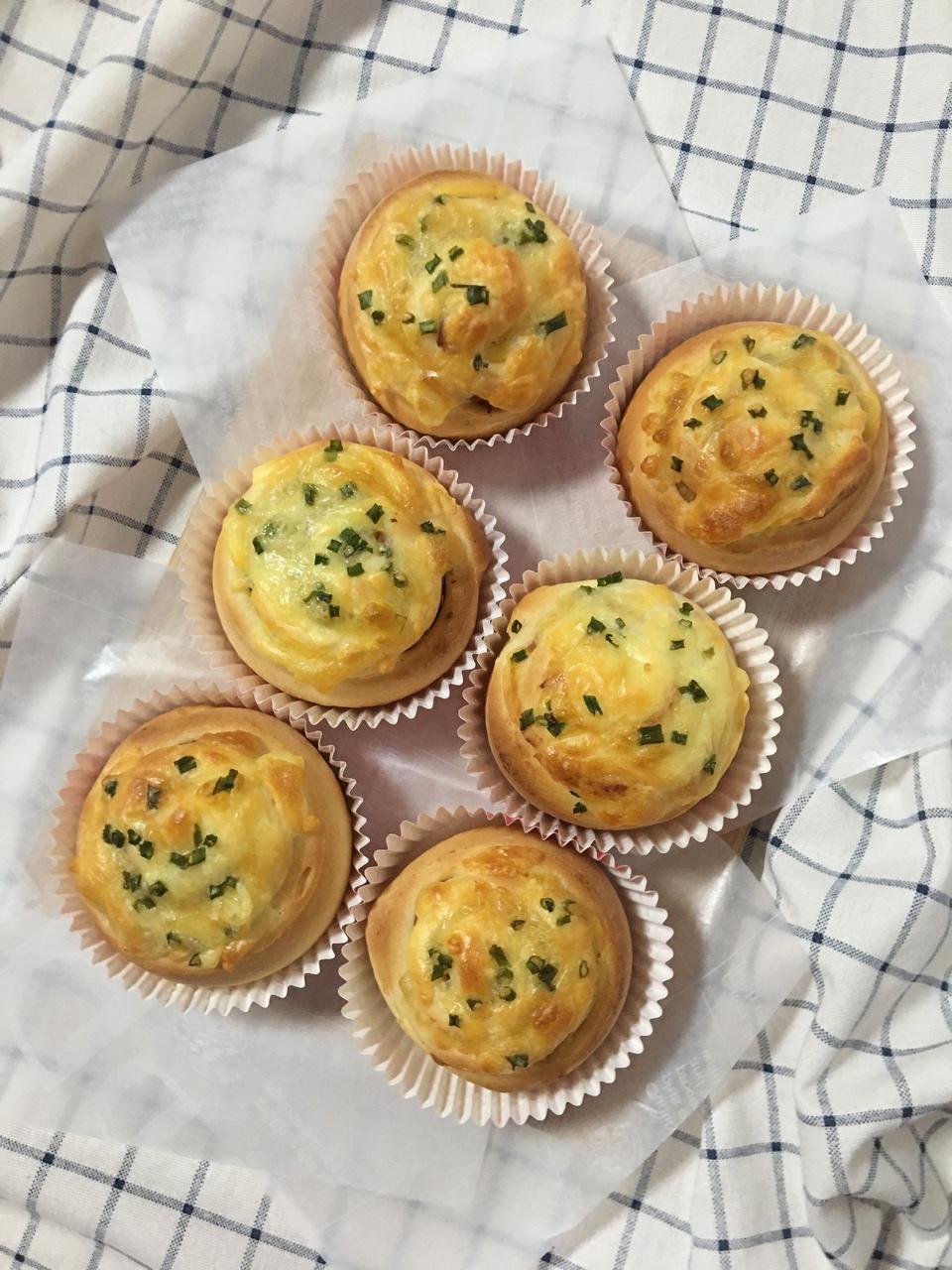 芝士🧀培根🥓面包🥯的做法