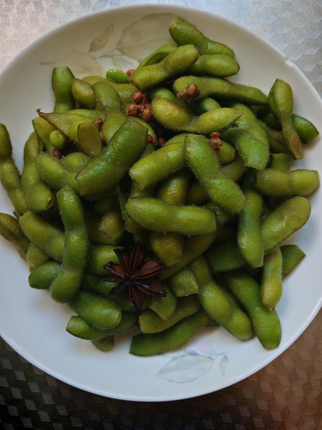 煮毛豆—不会变色版