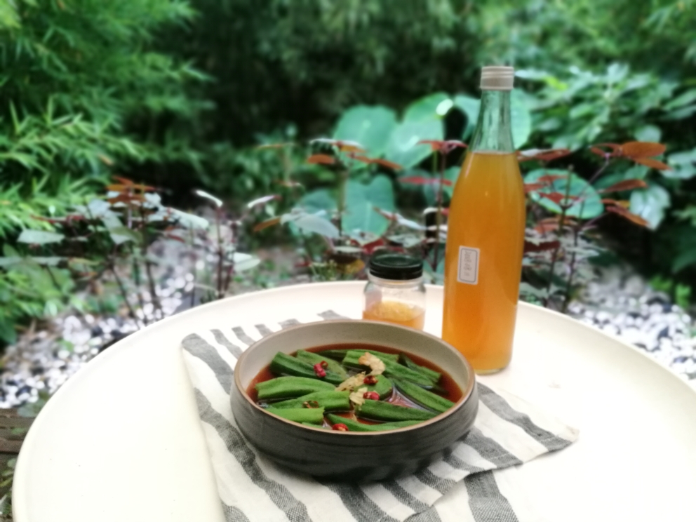薄汁人生-日式出汁渍秋葵的做法 步骤13