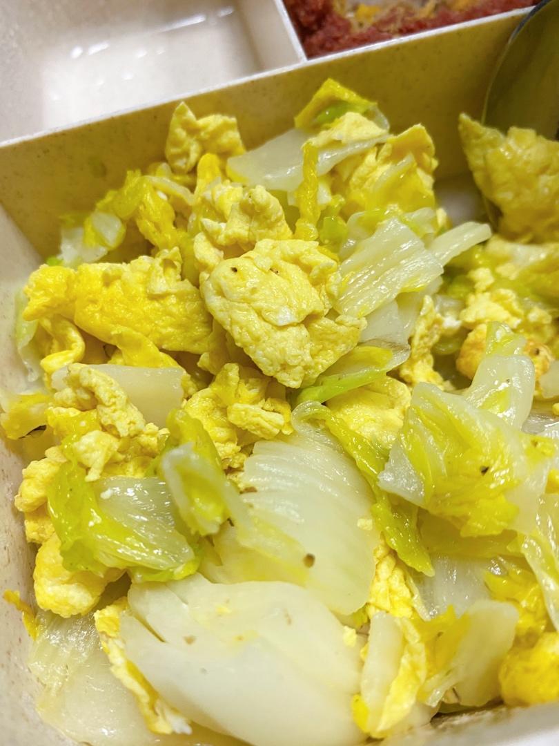 家常白菜炒鸡蛋