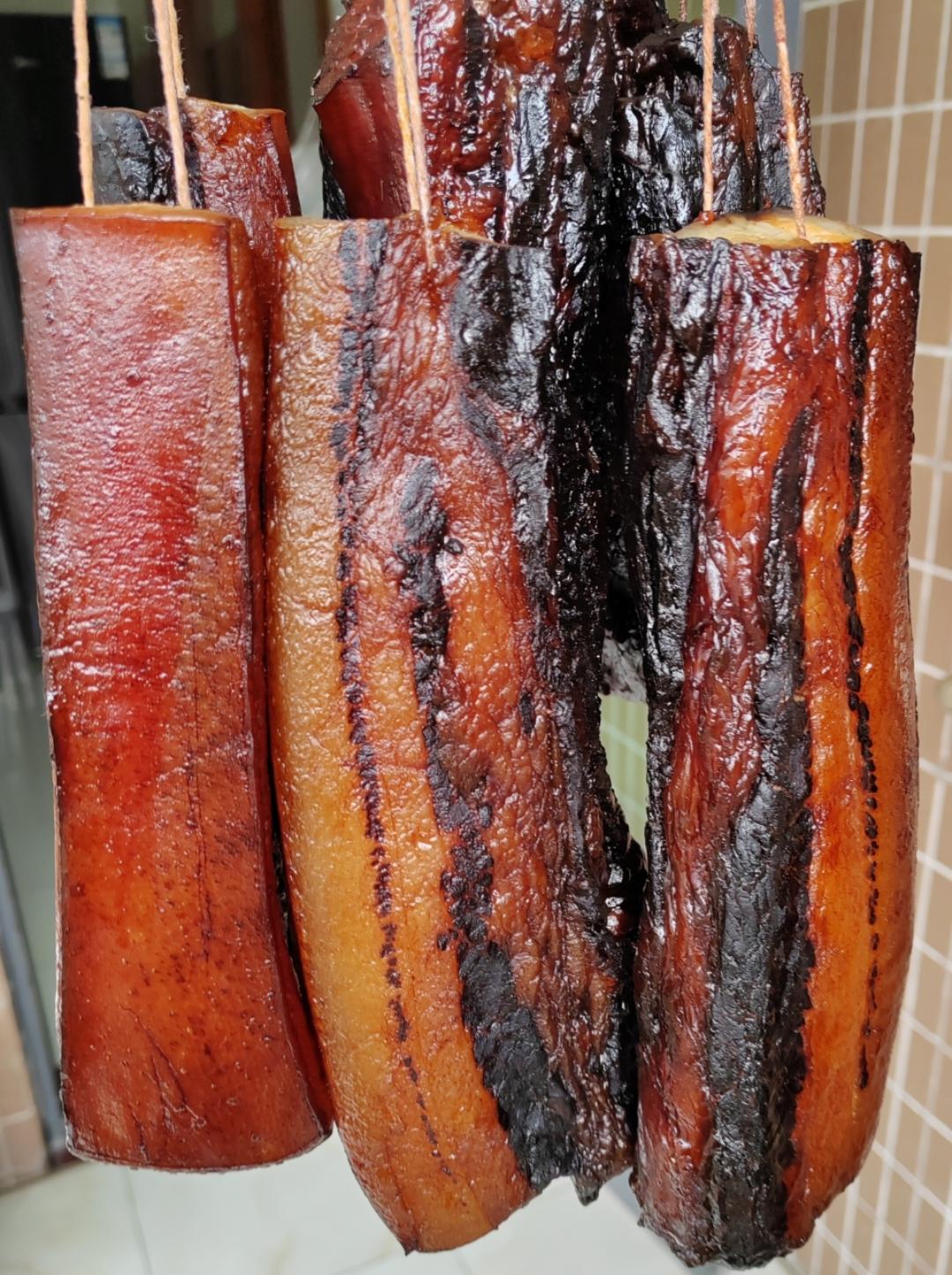 自制湖南烟熏腊肉