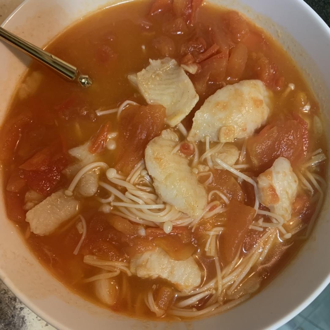 减脂 无油 无番茄酱的 番茄龙利鱼/巴沙鱼