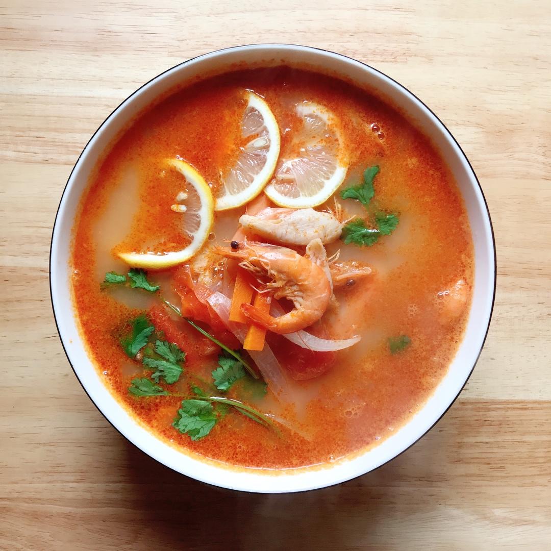 被夸爆的冬阴功汤【泰国学厨】超级好操作！