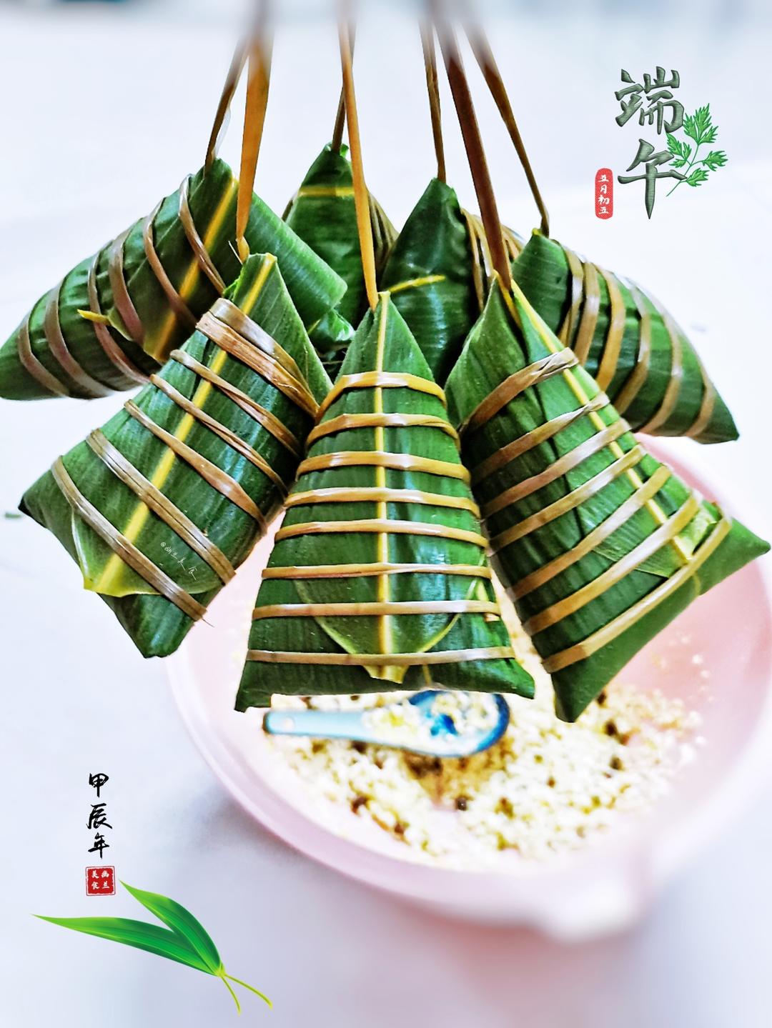 【草绳包粽子慢动作详细教程】