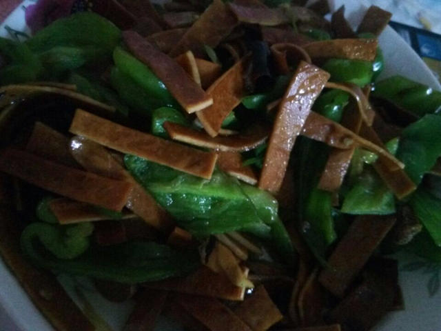 青椒豆腐干