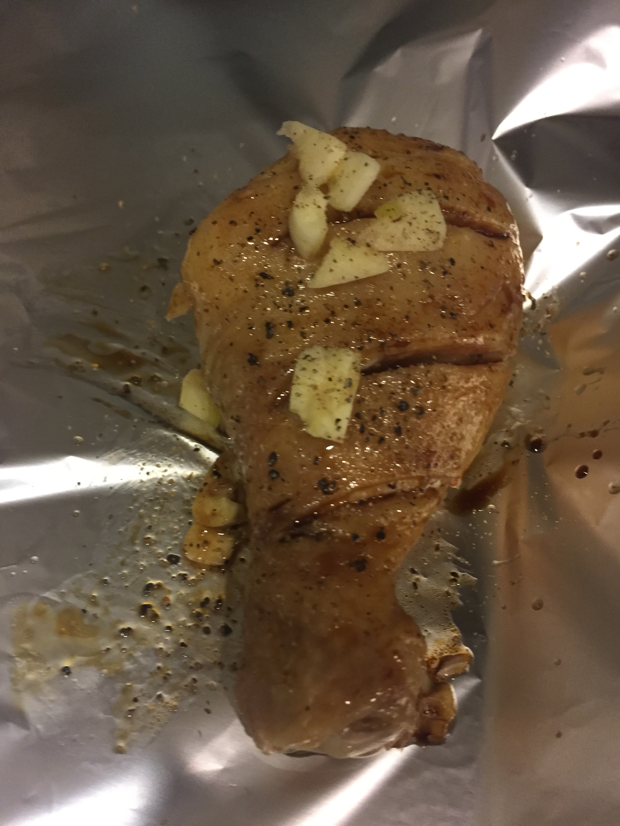 减肥餐——琵琶鸡腿 少油版 新手烤箱版的做法 步骤2