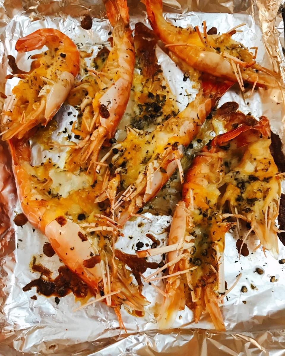 芝士沙拉酱焗大虾