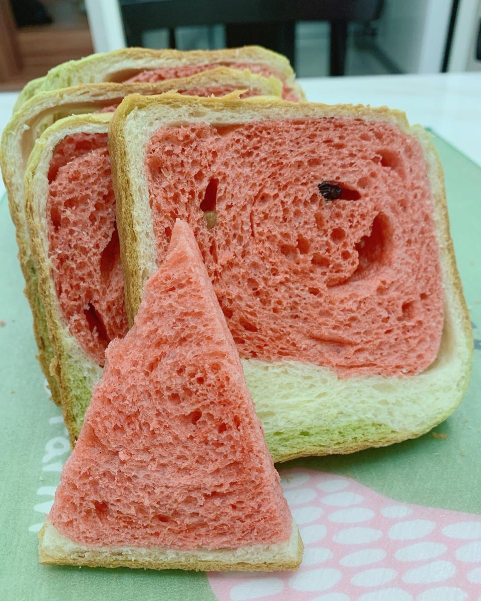 西瓜吐司(中种北海道吐司)