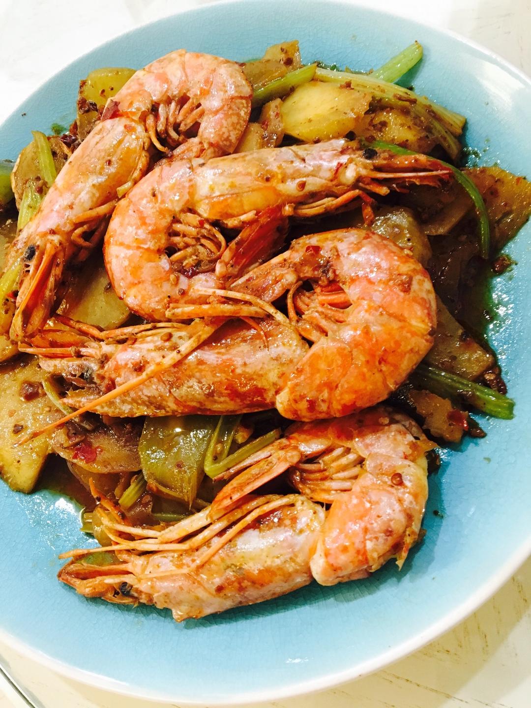 阿根廷红虾麻辣香锅