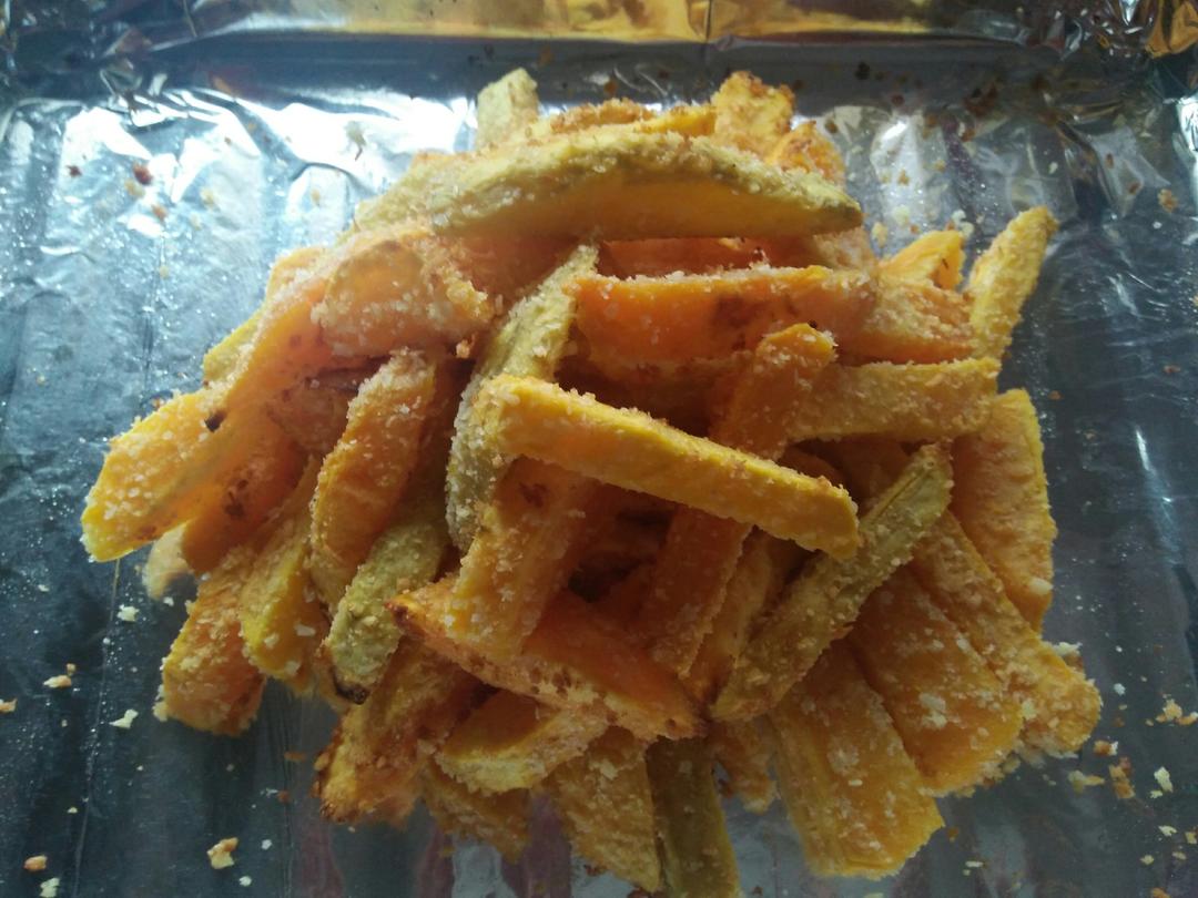 椰蓉烤红薯条（健康夜宵）