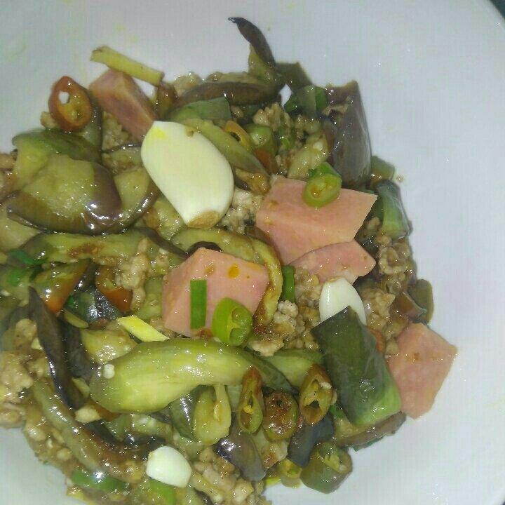 红烧肉沫茄子
