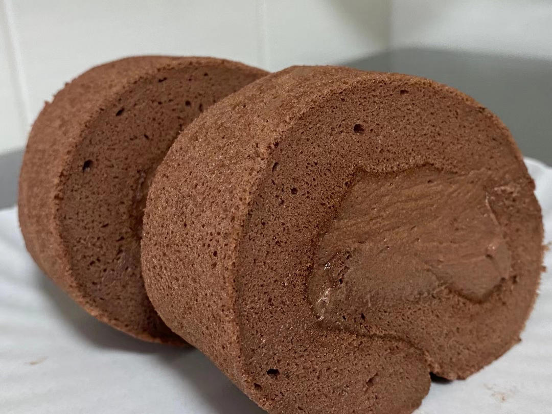 细腻柔软❗️卷不裂❗️巧克力蛋糕卷