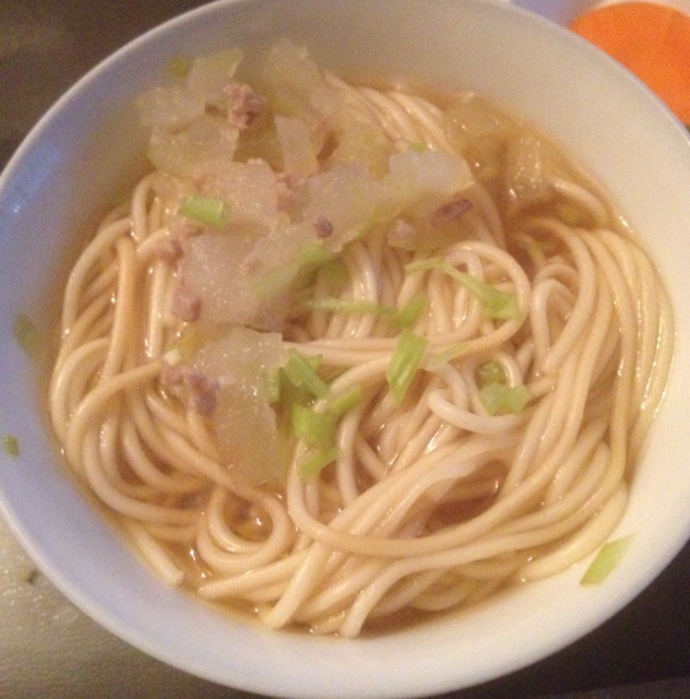 小葱麻油酱油面