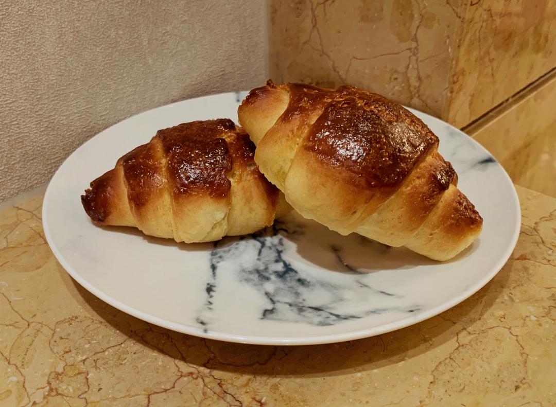 日式海盐牛角面包