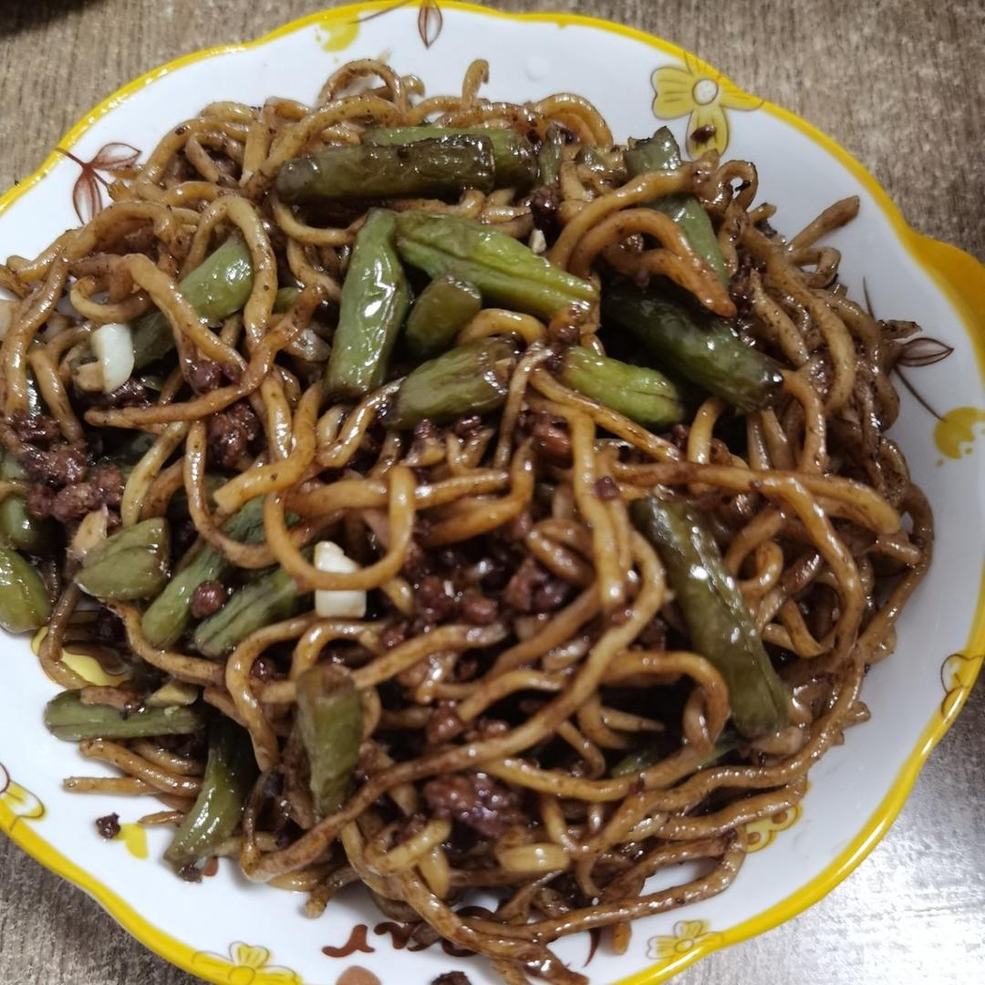 地道老北京扁豆焖面 豆角焖面 太好吃小心吃撑哦