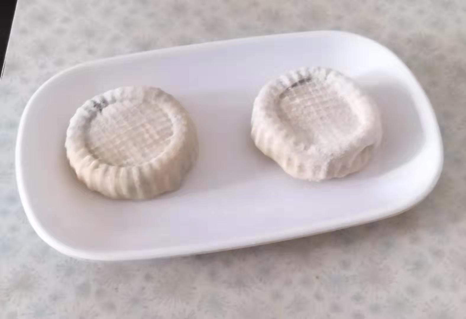 自制米月饼（云片糕一样的饼皮）（无油低糖素食）的做法