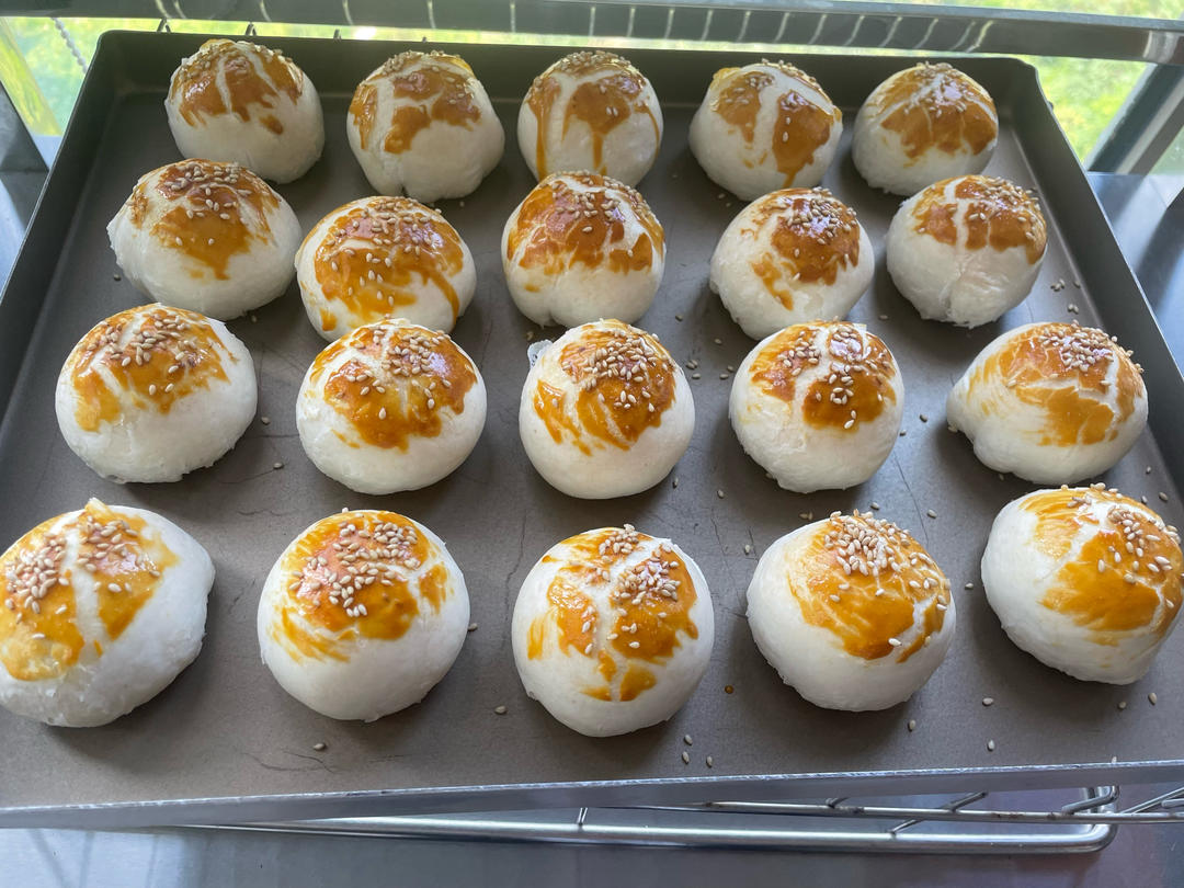 超简单 免揉 酥掉渣的蛋黄酥(超详细附全程视频)不破酥『万能酥皮』