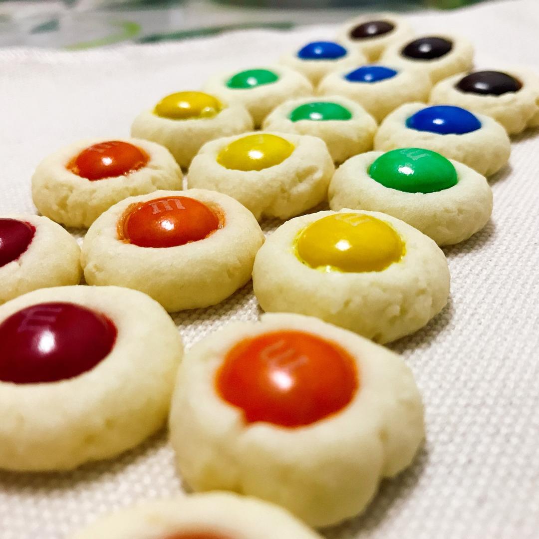 椰子味迷你MM豆曲奇小饼